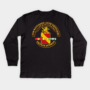 2nd Battalion, 35th Artillery w SVC Kids Long Sleeve T-Shirt